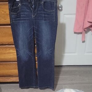 American Eagle Outfitters Dark Blue Boot-Cut Jeans